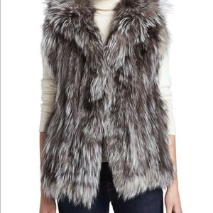 Silver Fox Hooded Vest